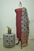 Brown Blue Kalamkari 3pcs Set