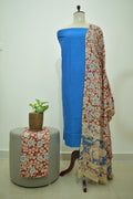 Blue Maroon Kalamkari 3pcs Set