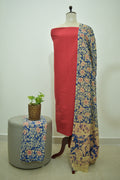 Red Blue Kalamkari 3pcs Set