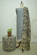 Grey Black Kalamkari 3pcs Set