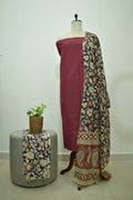 Maroon Black Kalamkari 3pcs Set