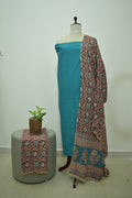 Blue Maroon Kalamkari 3pcs Set