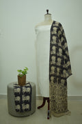 White Black Kalamkari 3pcs Set