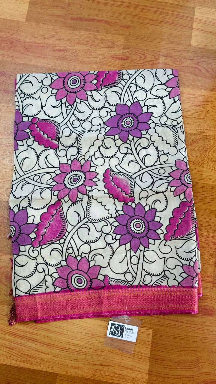 Purple Kalamkari Dupattas