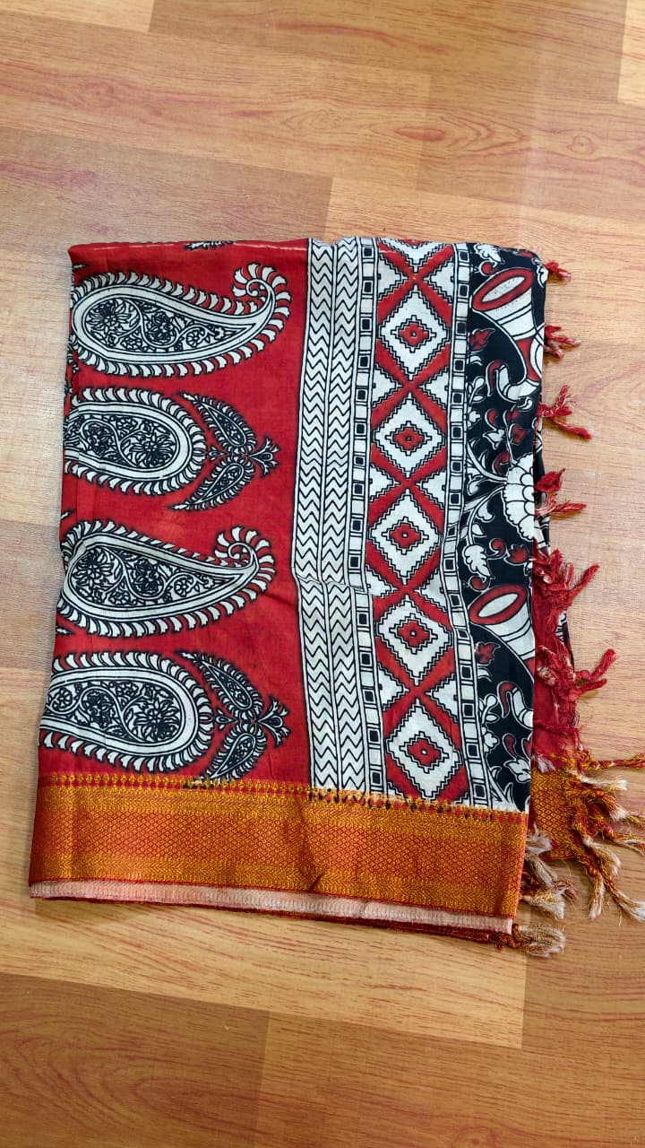 Black Kalamkari Dupattas