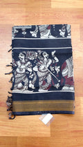 Navy Blue Kalamkari Dupattas