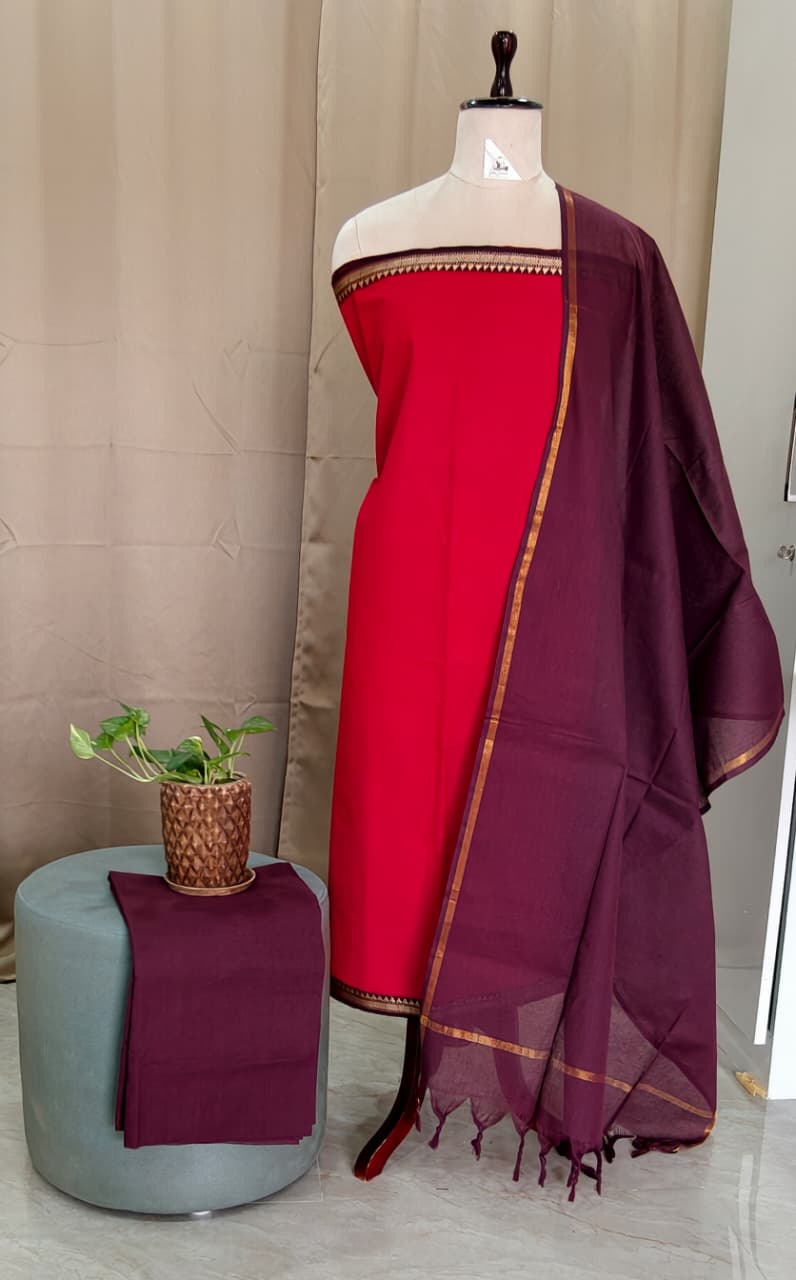 Mangalagiri Nijam Cotton Set [3pcs] - MNCS02