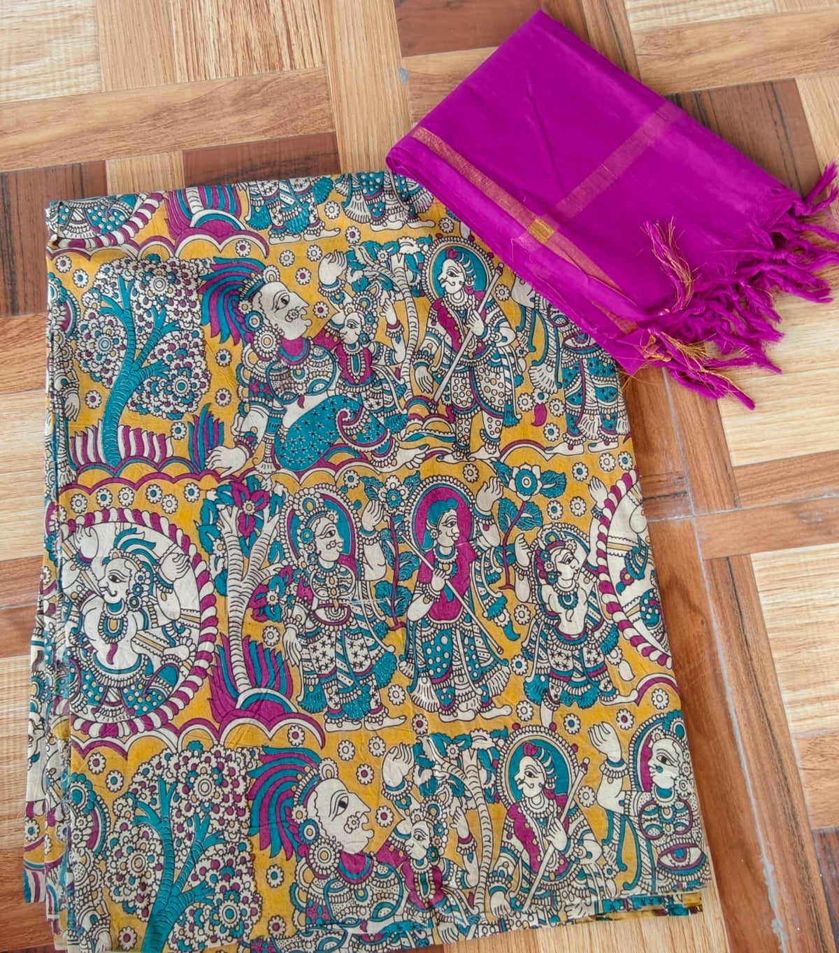 Kalamkari Cotton Set KTCD29