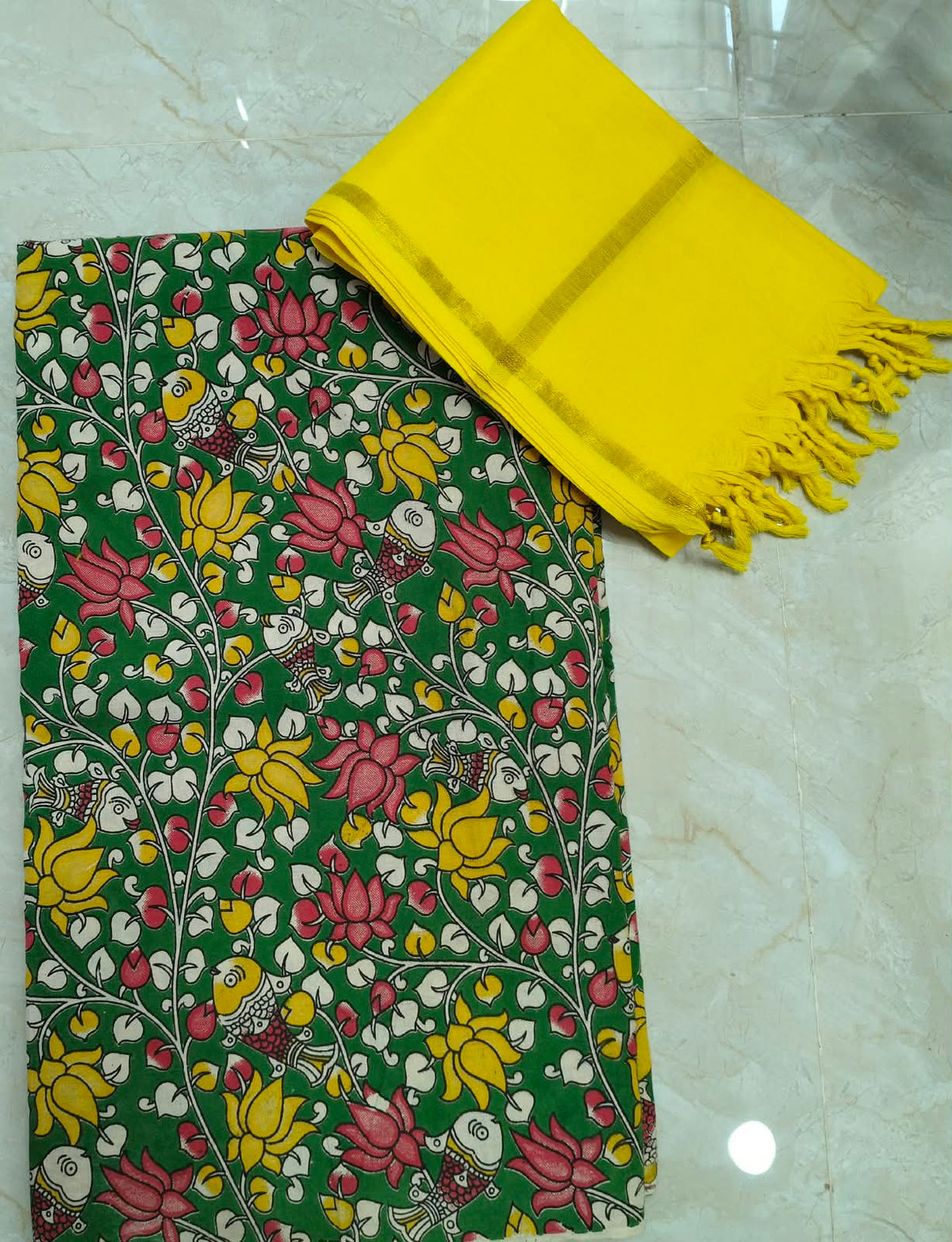 Kalamkari Cotton Set KTCD33