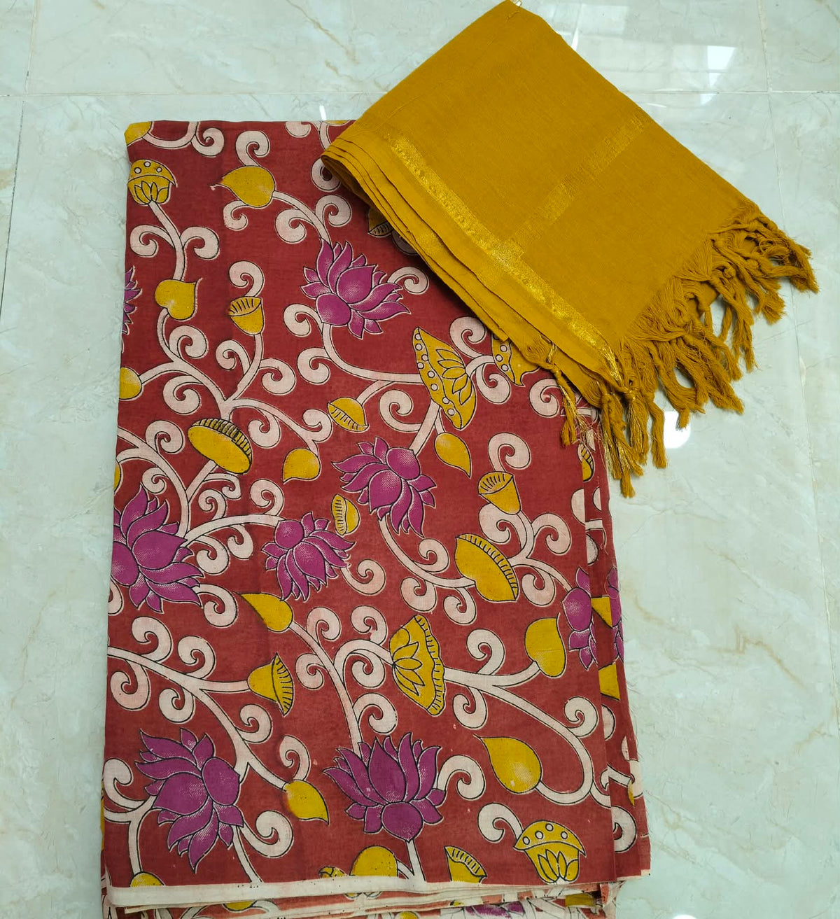 Kalamkari Cotton Set KTCD48