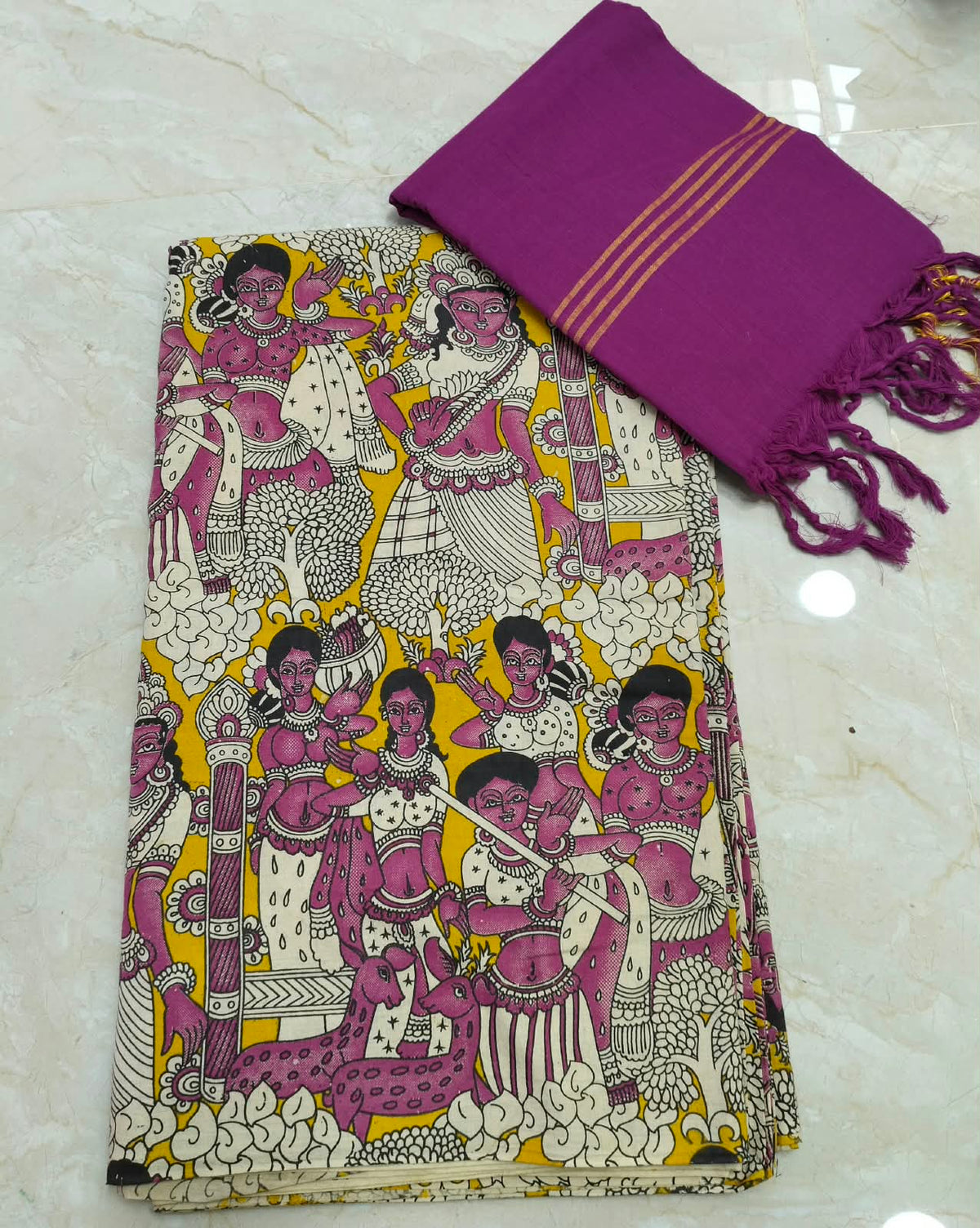 Kalamkari Cotton Set KTCD44