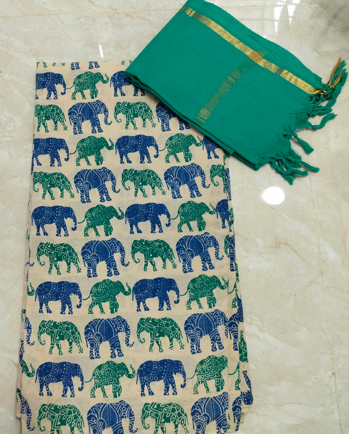 Kalamkari Cotton Set KTCD41