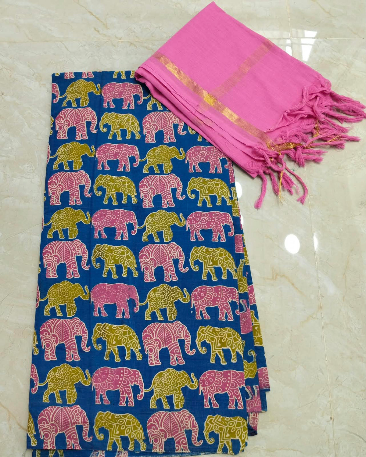 Kalamkari Cotton Set KTCD40