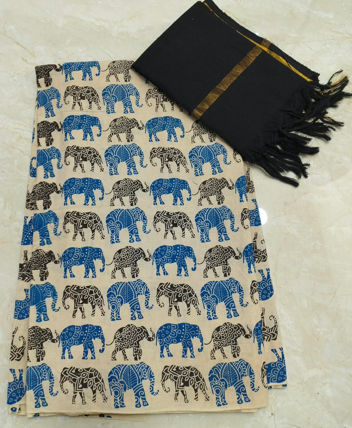 Kalamkari Cotton Set KTCD39