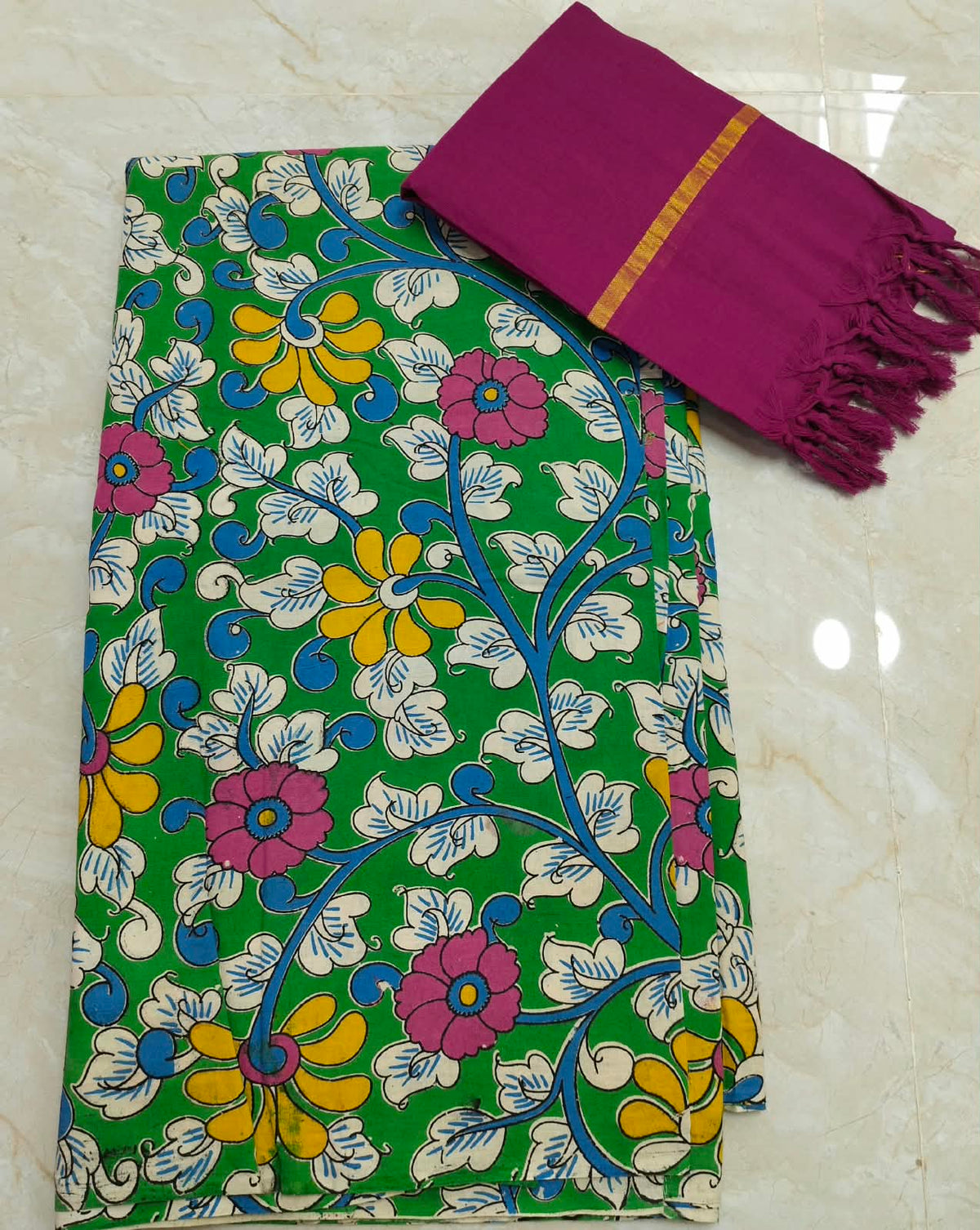 Kalamkari Cotton Set KTCD37