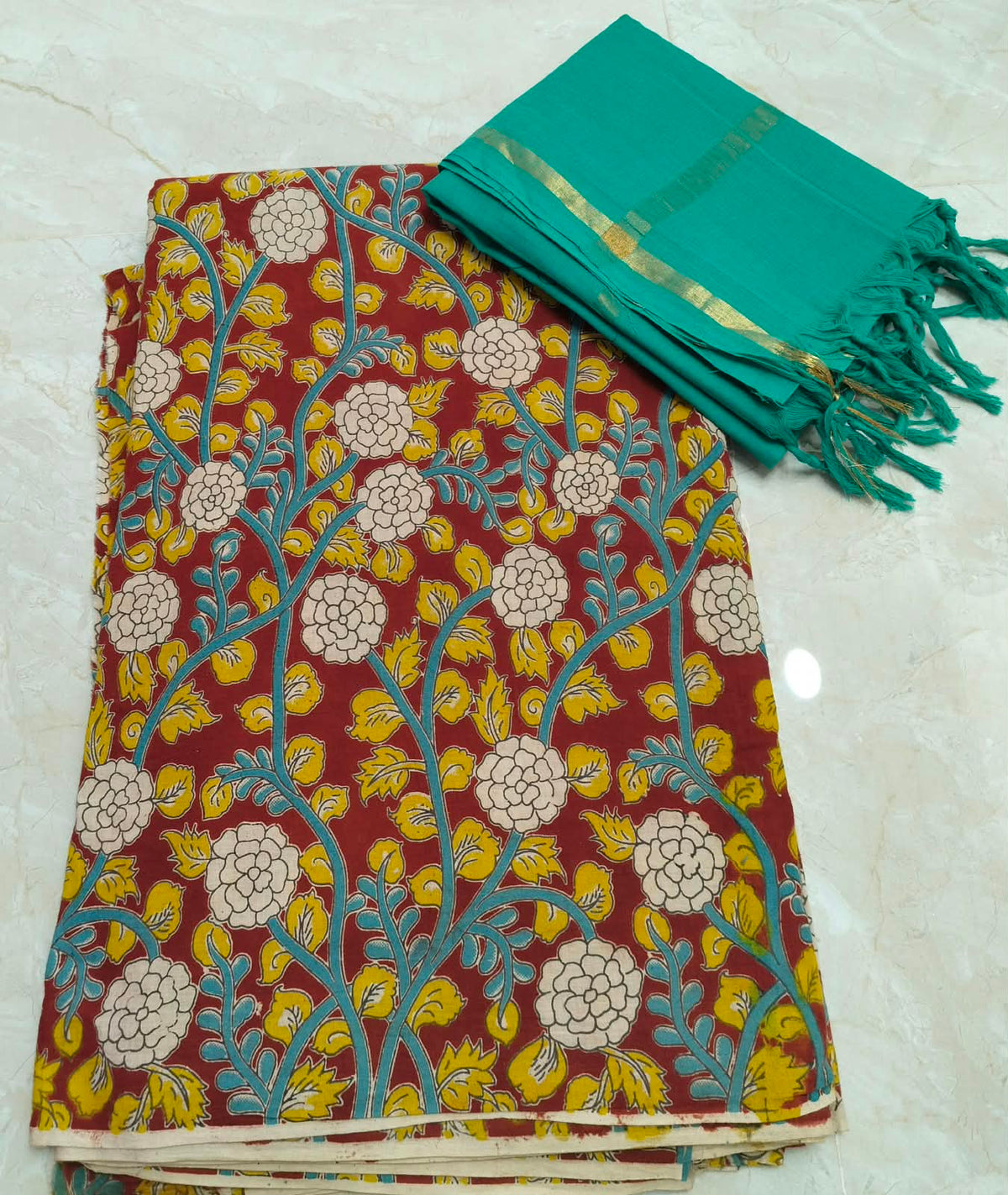 Kalamkari Cotton Set KTCD36