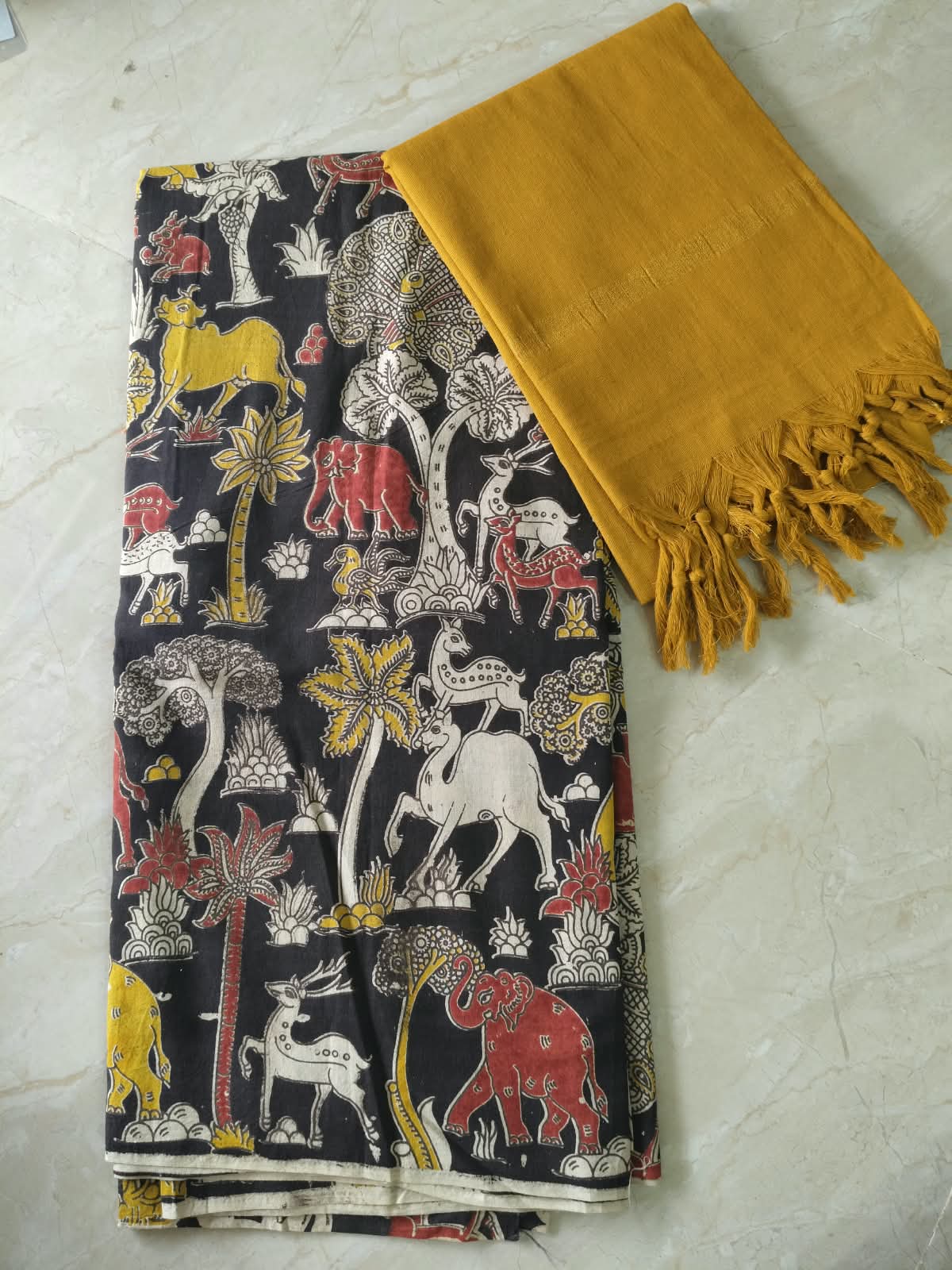 Kalamkari Cotton Set KTCD31