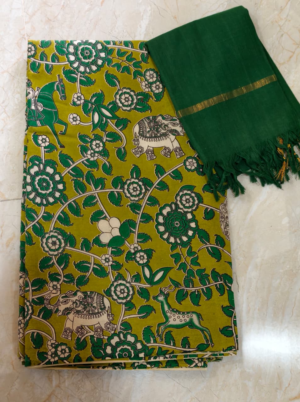 Kalamkari Cotton Set KTCD43