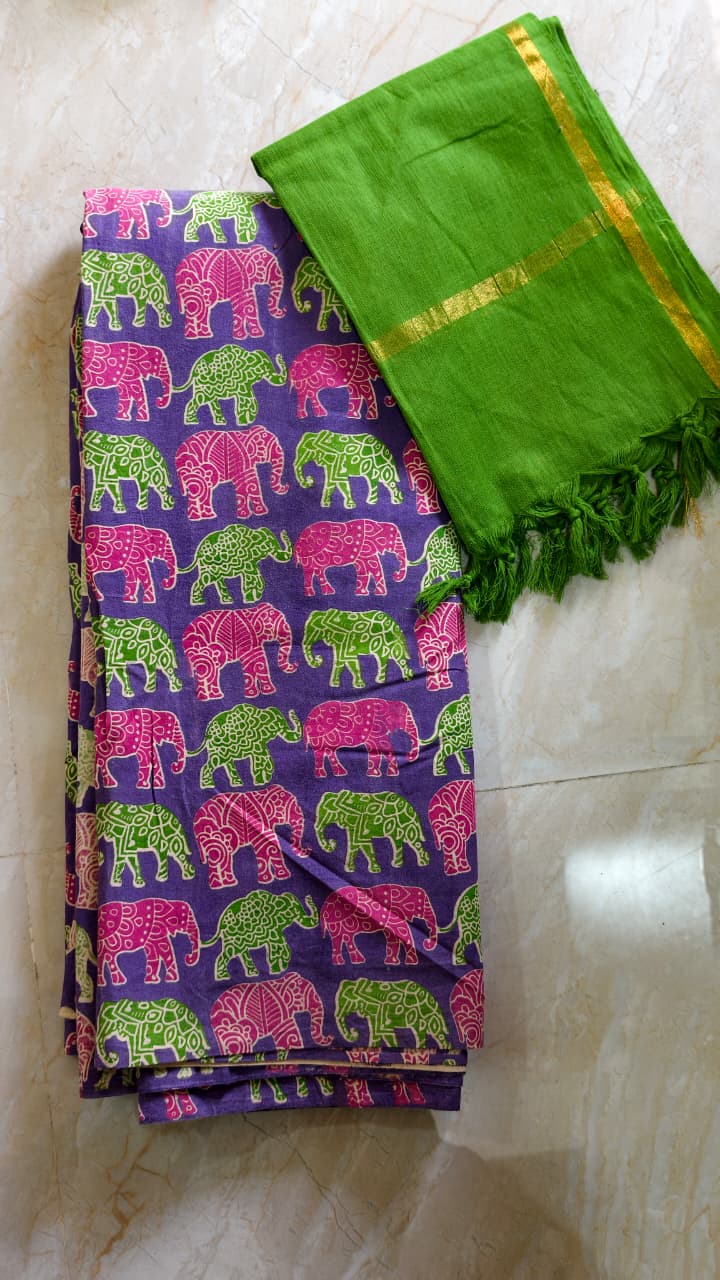 Kalamkari Cotton Set KTCD40