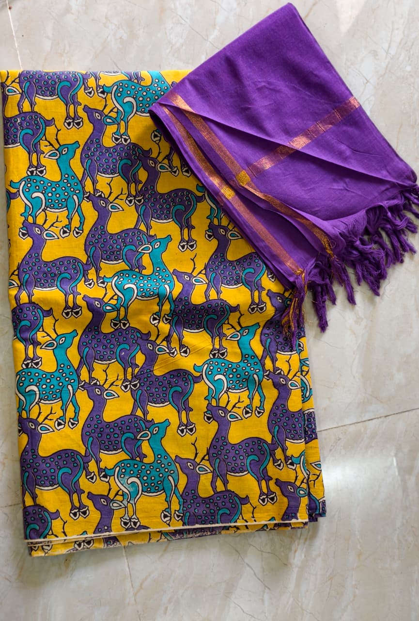 Kalamkari Cotton Set KTCD16