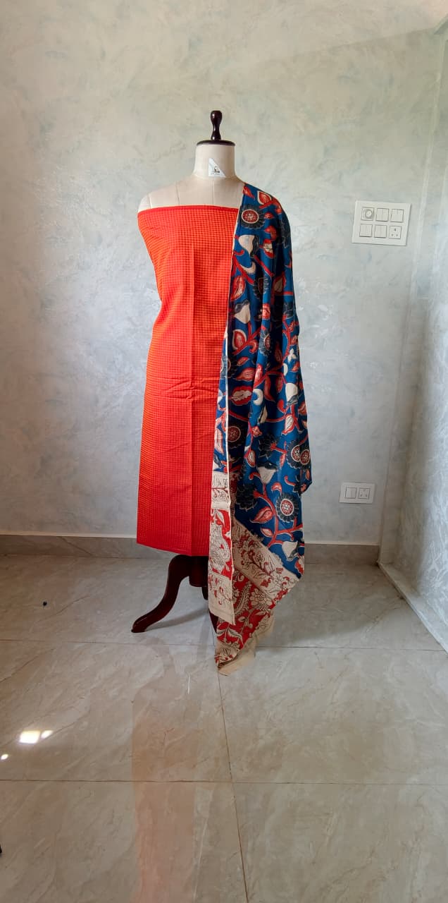Cotton Kalamkari Set [2pcs] - KDPT03