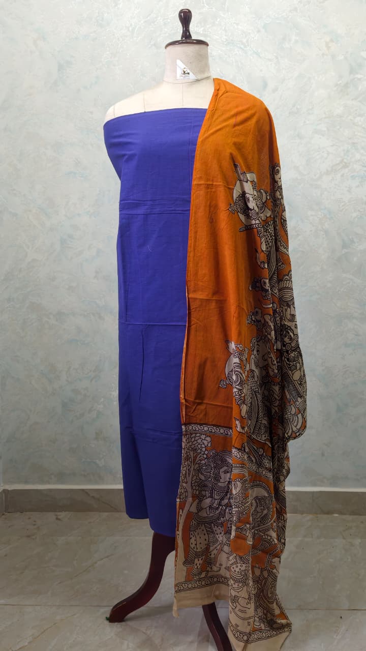Kalamkari Cotton Set [2pcs] - CTKD37