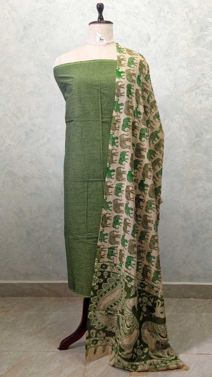 Kalamkari Cotton Set [2pcs] - CTKD33