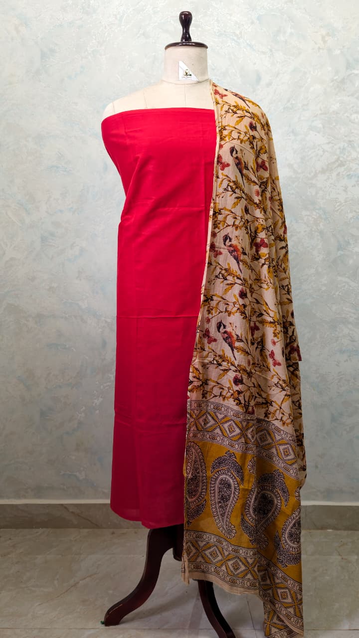 Kalamkari Cotton Set [2pcs] - CTKD29