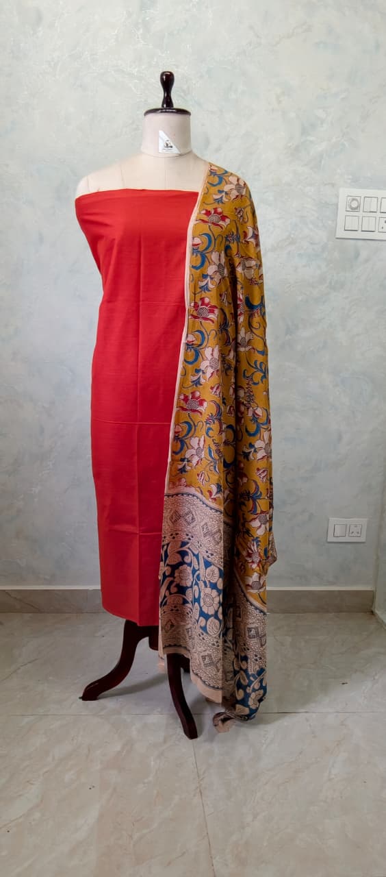 Kalamkari Cotton Set [2pcs] - CTKD08