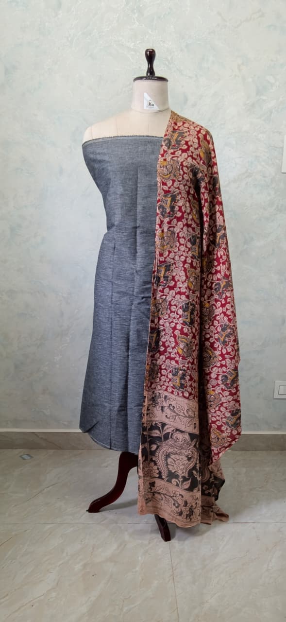 Kalamkari Cotton Set [2pcs] - CTKD03