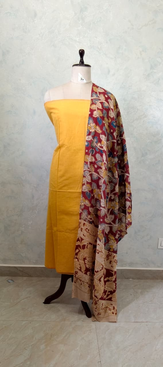 Kalamkari Cotton Set [2pcs] - CTKD25