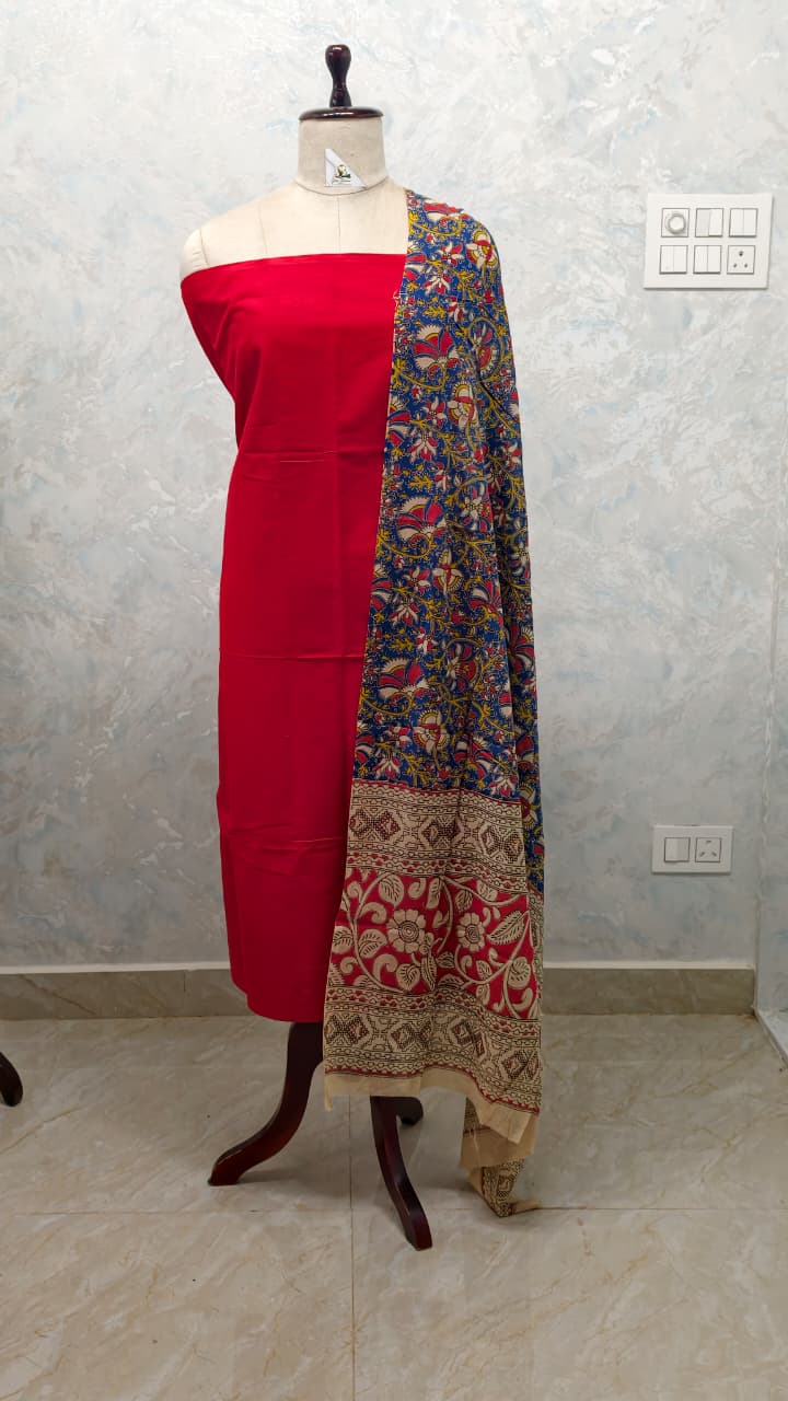 Kalamkari Cotton Set [2pcs] - CTKD27