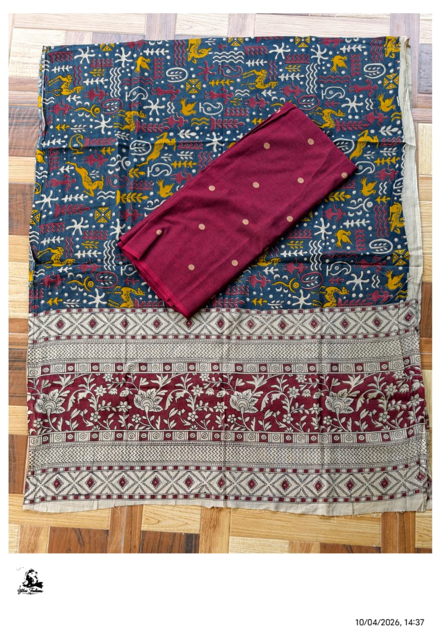 Cotton Kalamkari Set [2pcs] - KDPT08