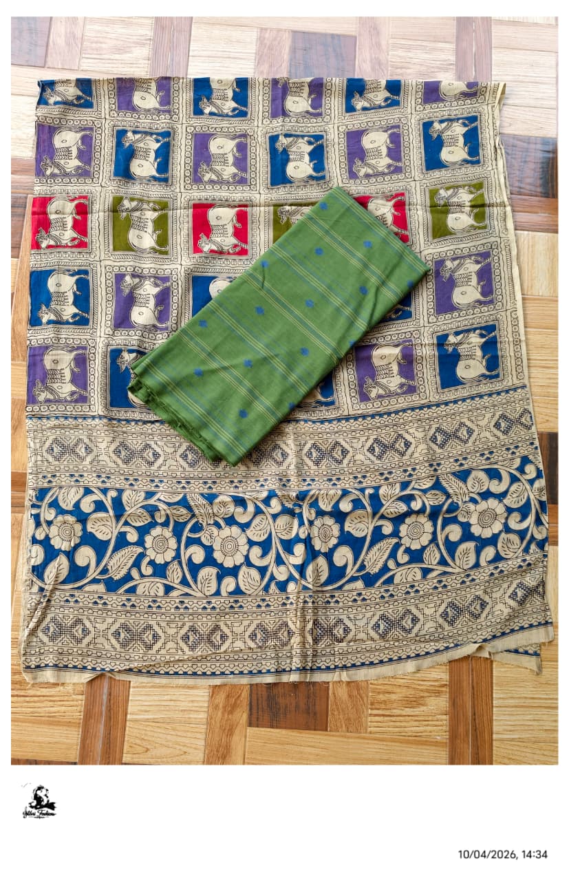 Cotton Kalamkari Set [2pcs] - KDPT06