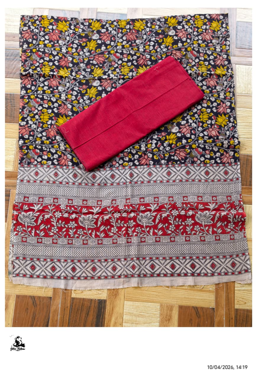 Kalamkari Cotton Set [2pcs] - CTKD44