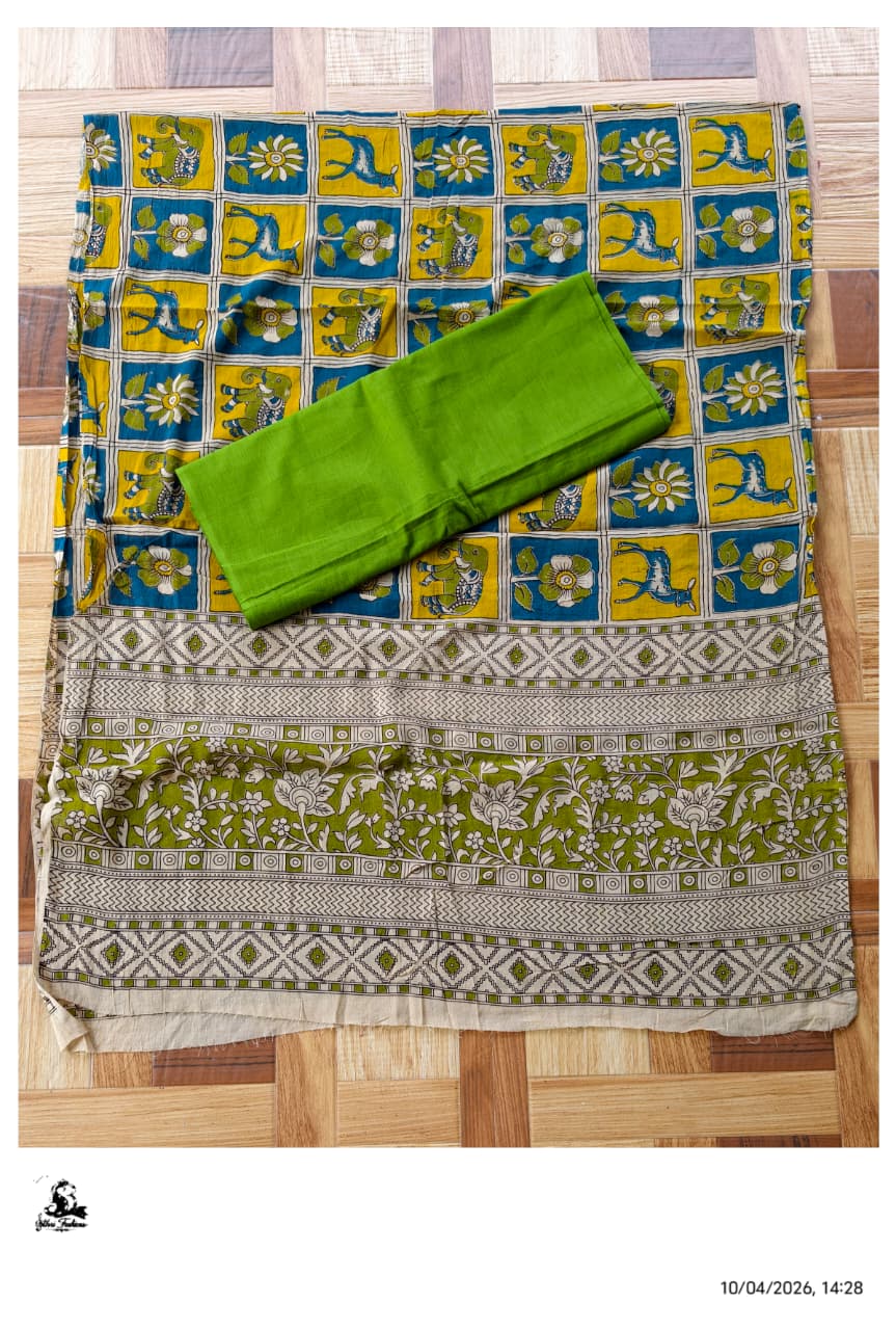 Kalamkari Cotton Set [2pcs] - CTKD40