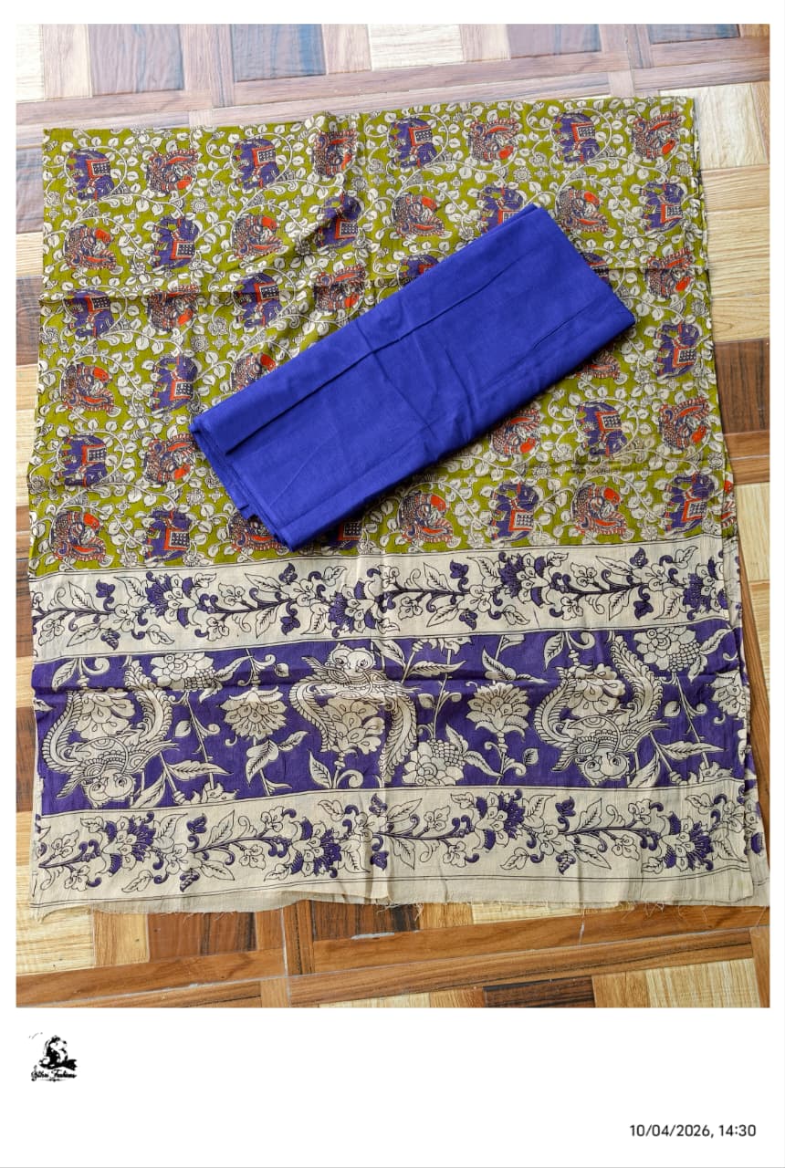 Kalamkari Cotton Set [2pcs] - CTKD38