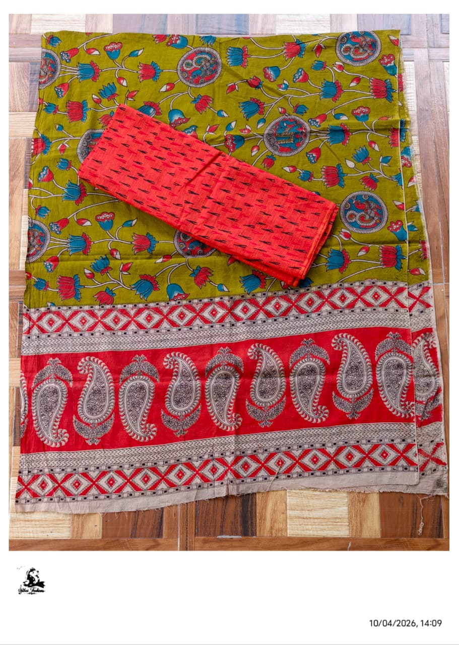 Kalamkari Cotton Set [2pcs] - CTKD53