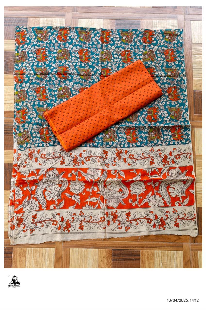 Kalamkari Cotton Set [2pcs] - CTKD48