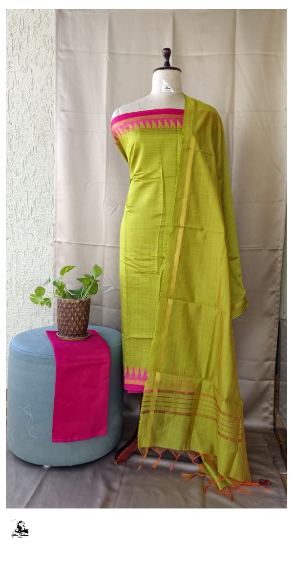 Chanderi Silk Salwar Set [3pcs set] - CSBS09