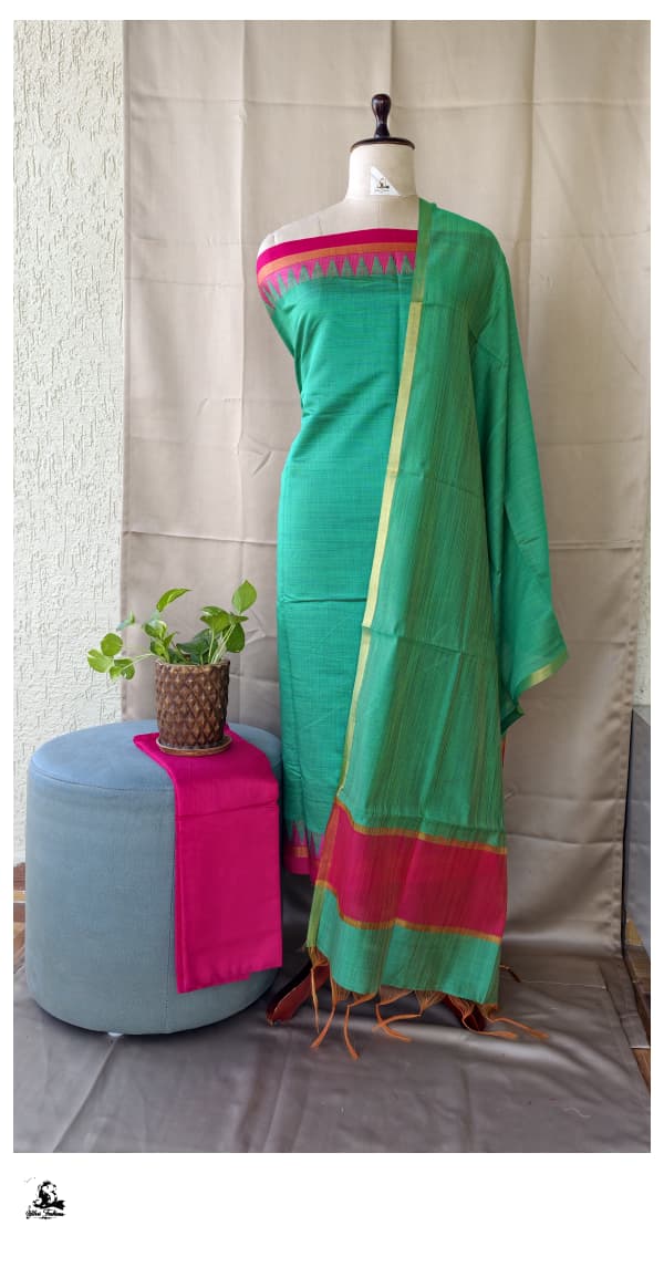 Chanderi Silk Salwar Set [3pcs set] - CSBS08
