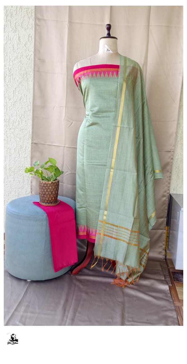 Chanderi Silk Salwar Set [3pcs set] - CSBS06
