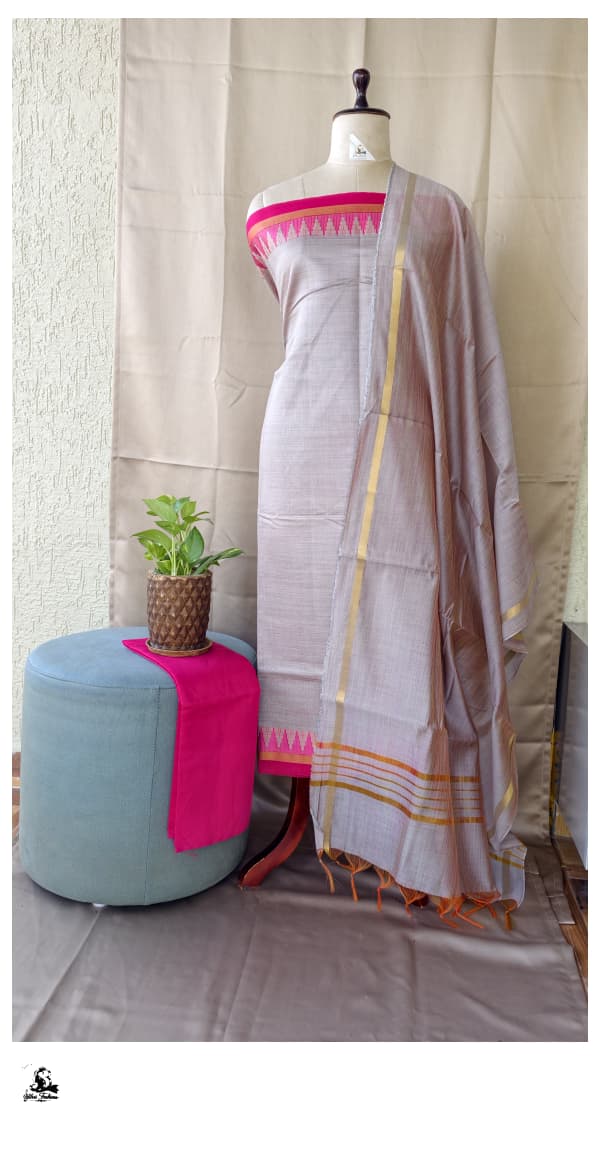 Chanderi Silk Salwar Set [3pcs set] - CSBS05