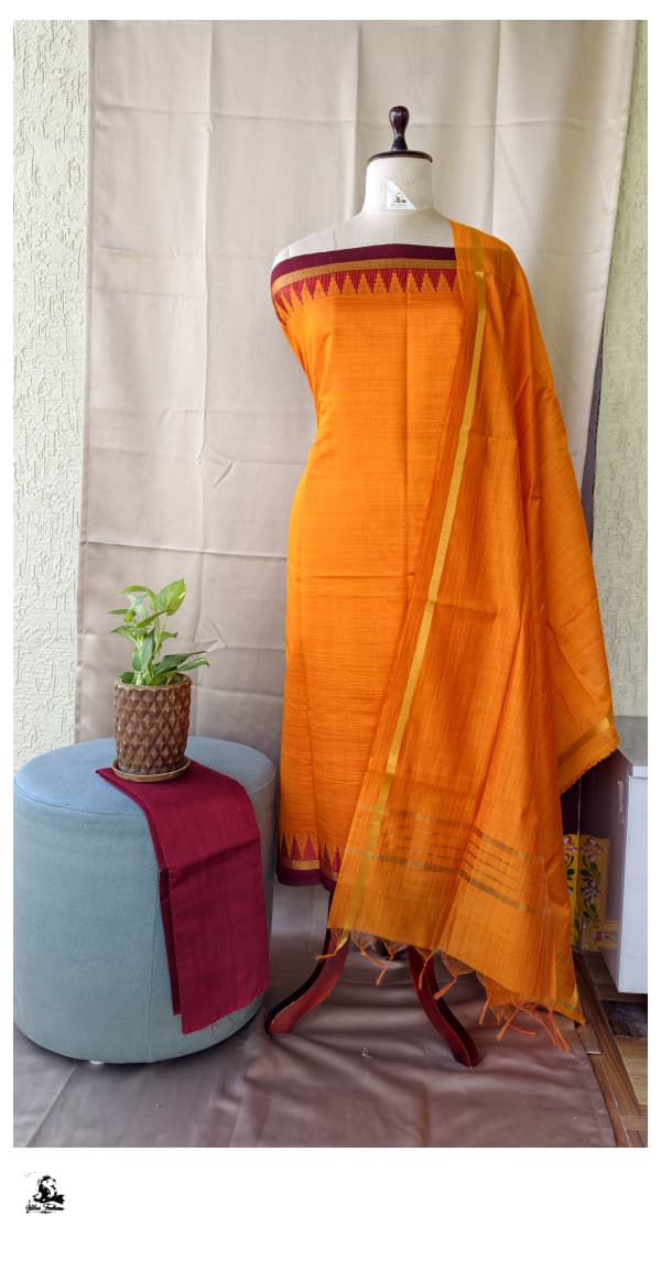 Chanderi Silk Salwar Set [3pcs set] - CSBS03