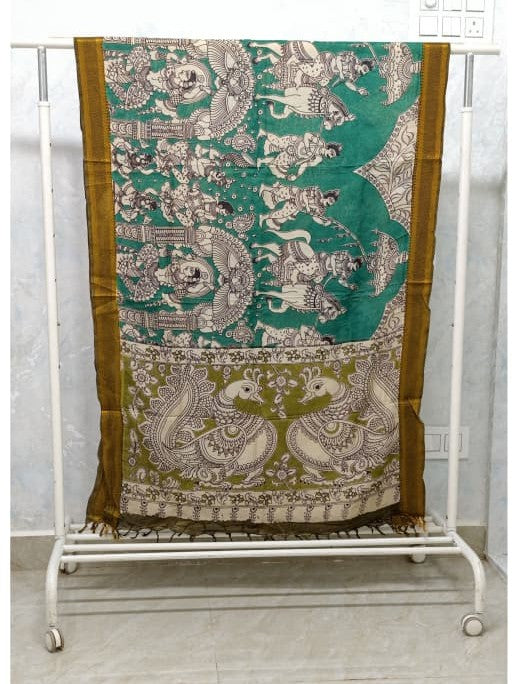 Kalamkari Silk Dupatta KSD61
