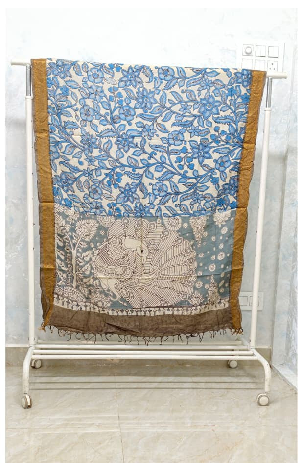 Kalamkari Silk Dupatta KSD02