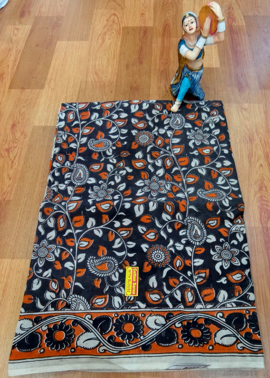 Kalamkari Cotton Saree - KKC01