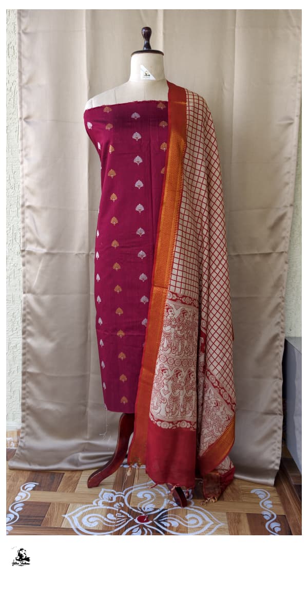 Raw Silk Salwar Set [2pcs set] - RTDS08